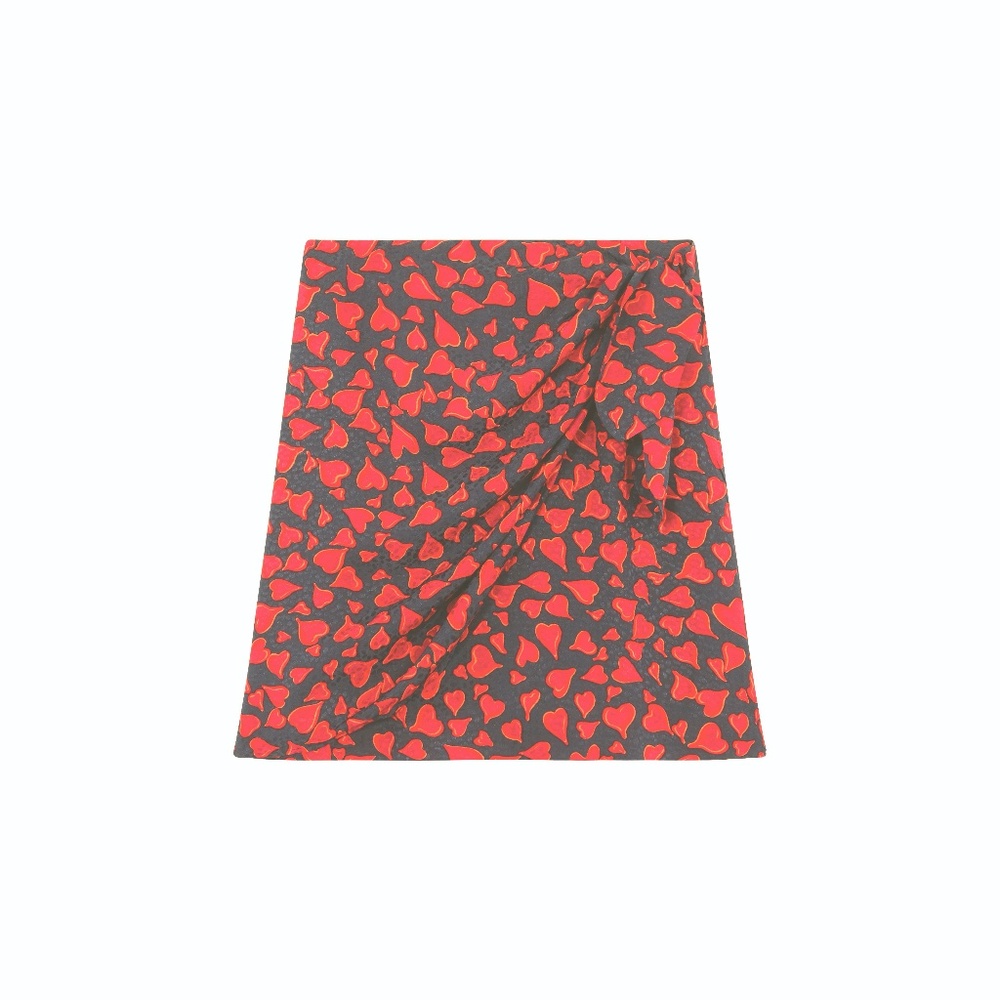 Mini knotted skirt with heart by Tara Jarmon